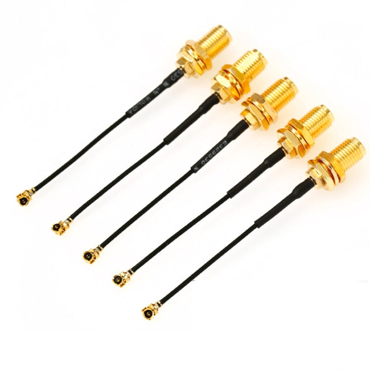 5 PCS / Set RG178 Ufl / IPX / IPEX to SMA Female Adapter Braid Cable, Length:10cm, 10cm 5 PCS / Set RG178 Ufl / IPX / IPEX to SMA Female Adapter Braid Cable, Length:10cm, 10cm